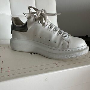 Alexander McQueen White and Gray Sneakers